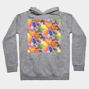 Fruit & Flower Pattern Hoodie